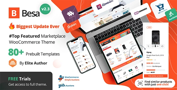 Besa Wordpress WooCommerce Pazaryeri ve E-Ticaret Teması