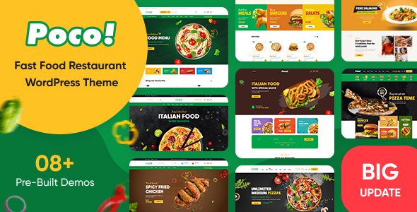 Poco Yemek ve Restorant Wordpress Teması