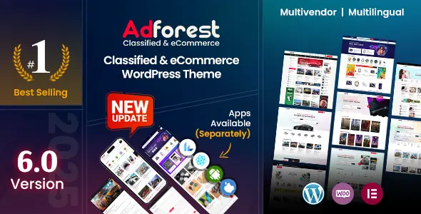 AdForest Emlak, Araç, İş ve Pazar Yeri İlan Sitesi WordPress Teması