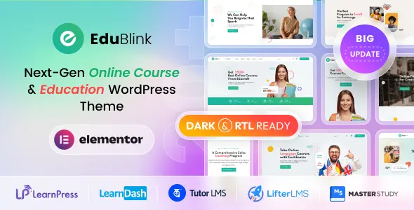 EduBlink Online Eğitim, Kurs ve LMS WordPress Teması