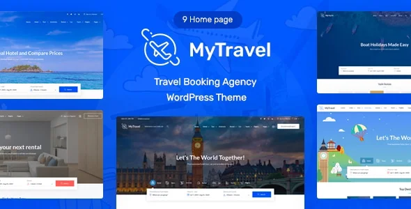 MyTravel Seyahat, Otel ve Tur Rezervasyon WordPress Teması