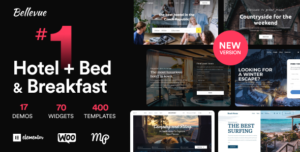 Bellevue Otel ve Pansiyon Rezervasyon WordPress Teması